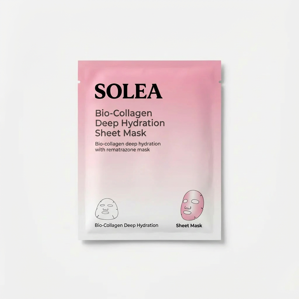 1 Masques Bio-Collagène SOLEA – Hydratation profonde et réduction des ridules